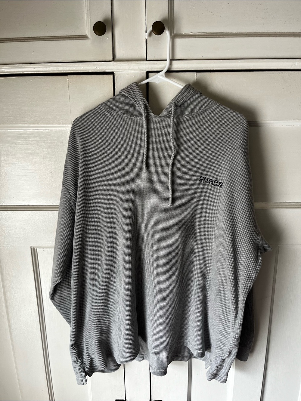 Chaps - Gray Hooded - Lightweight Waffle Knit - Men’s Size L